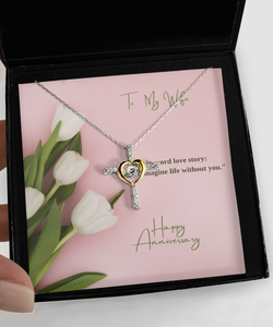Cross dancing Anniversary Necklace