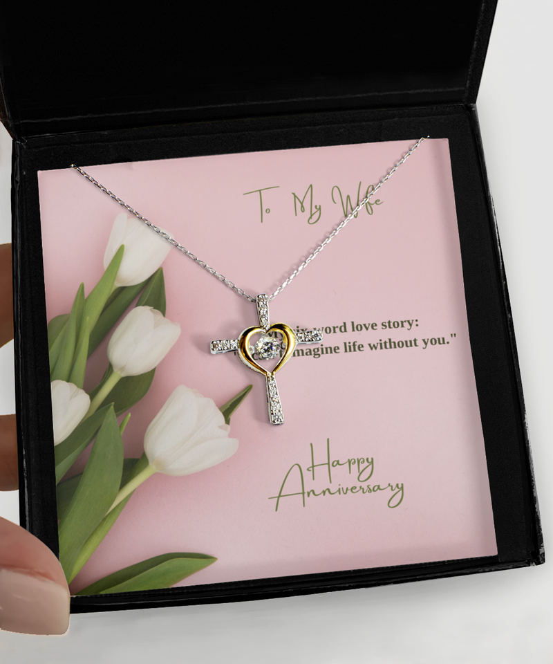Cross dancing Anniversary Necklace