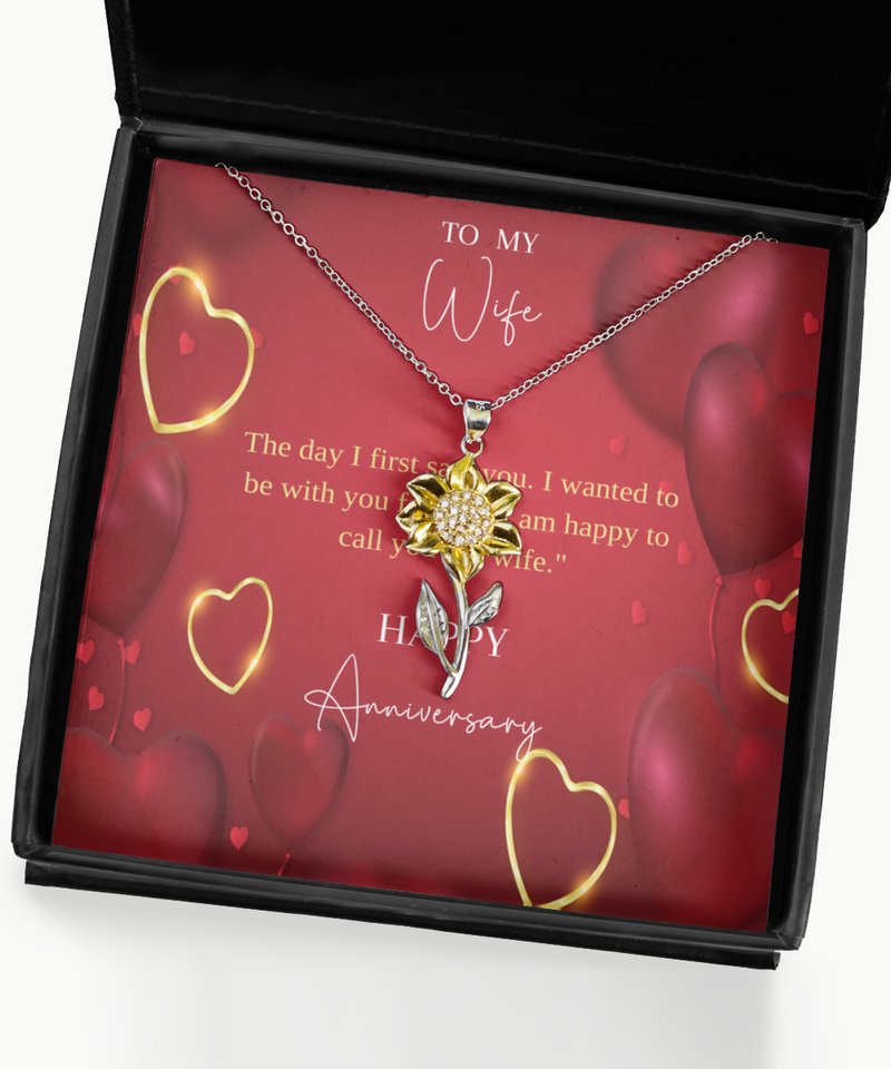 Sunflower Anniversary Necklace