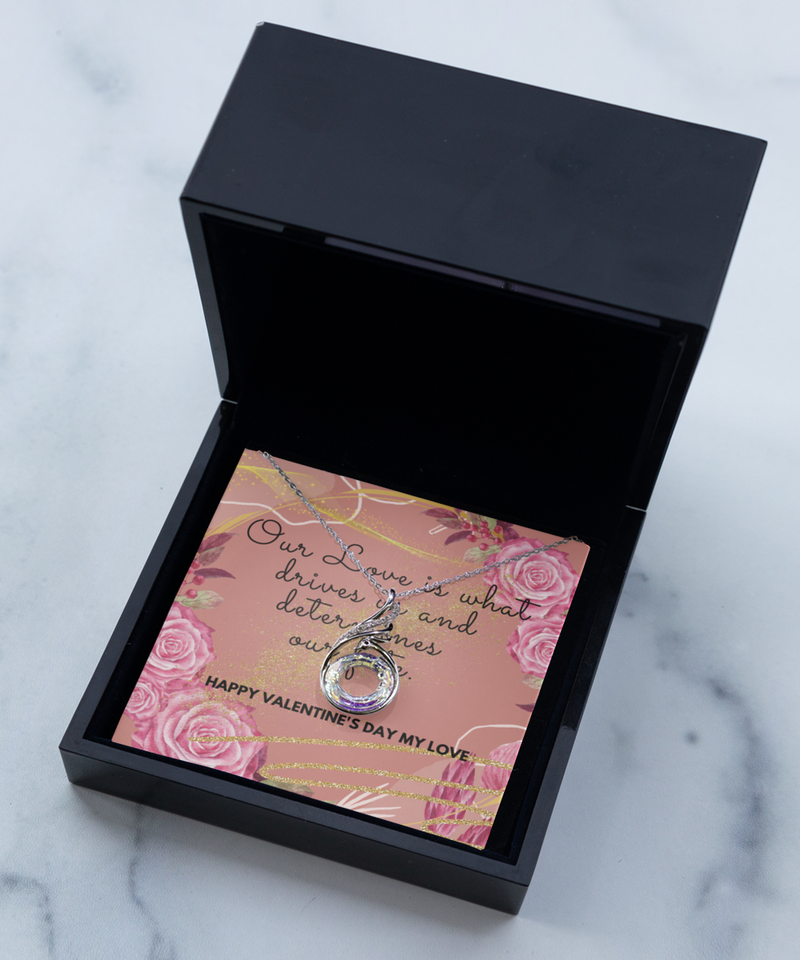 Happy Valentine's Rising Phoenix Necklace