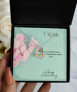 Love Dancing Anniversary Necklace - For My Wife