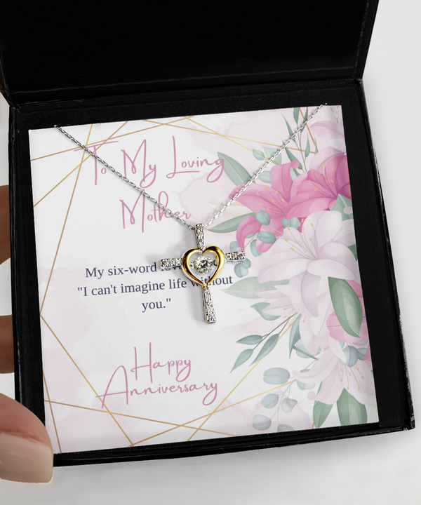 Cross dancing Anniversary Necklace