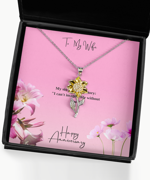 Sunflower Anniversary Necklace