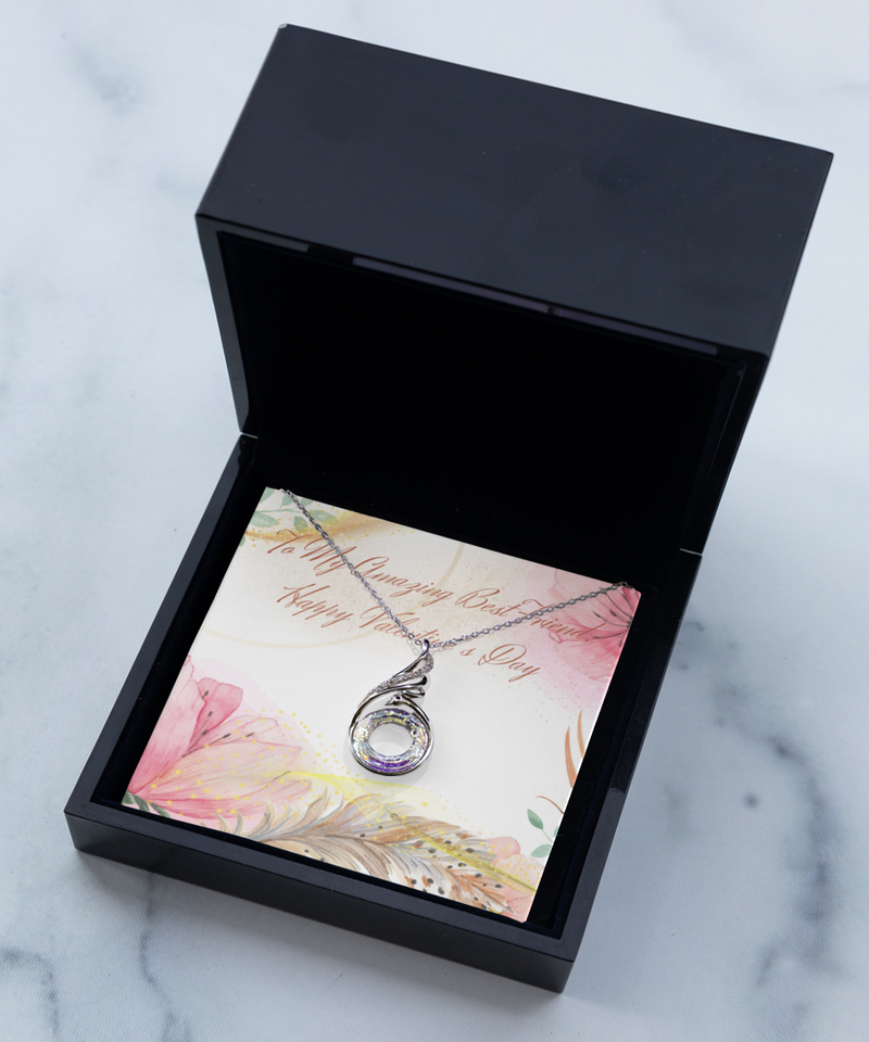 Happy Valentine's Rising Phoenix Necklace - For My Amazing Best Friend