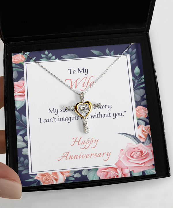 Cross dancing Anniversary Necklace