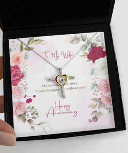 Cross dancing Anniversary Necklace