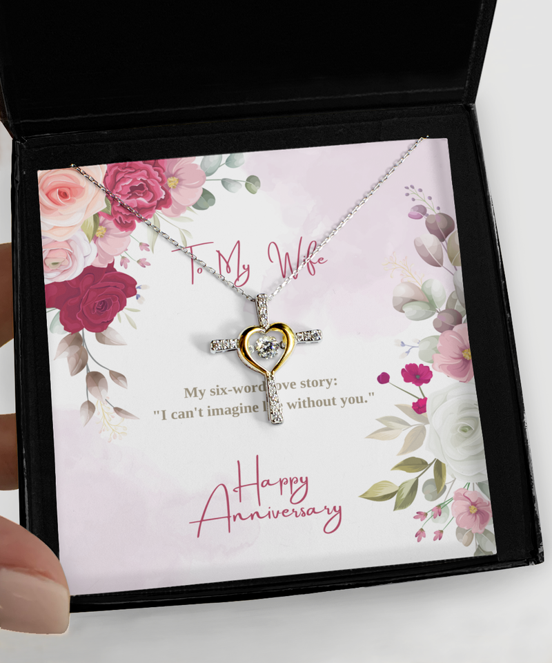 Cross dancing Anniversary Necklace
