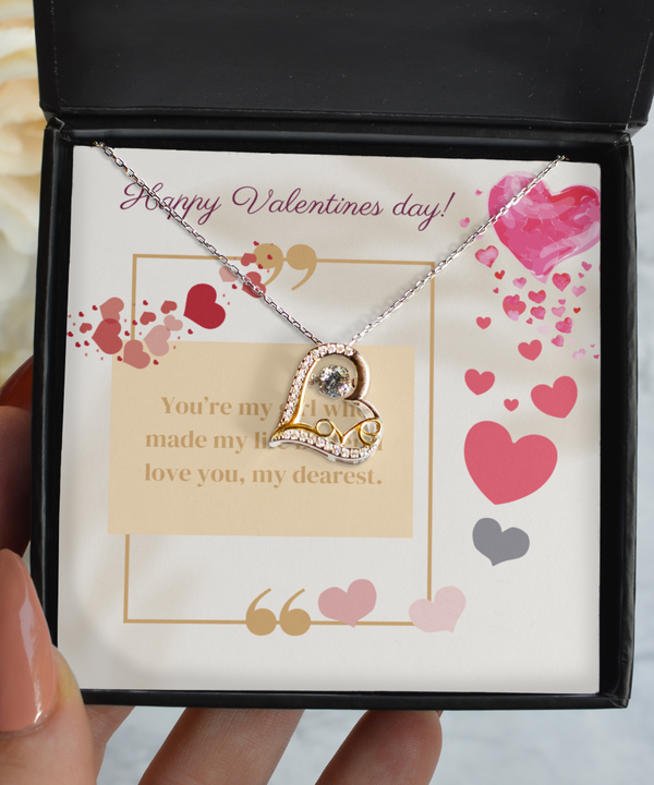 Love Dancing Valentines Necklace