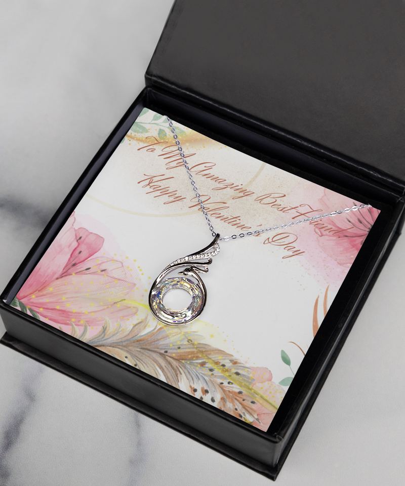 Happy Valentine's Rising Phoenix Necklace - For My Amazing Best Friend