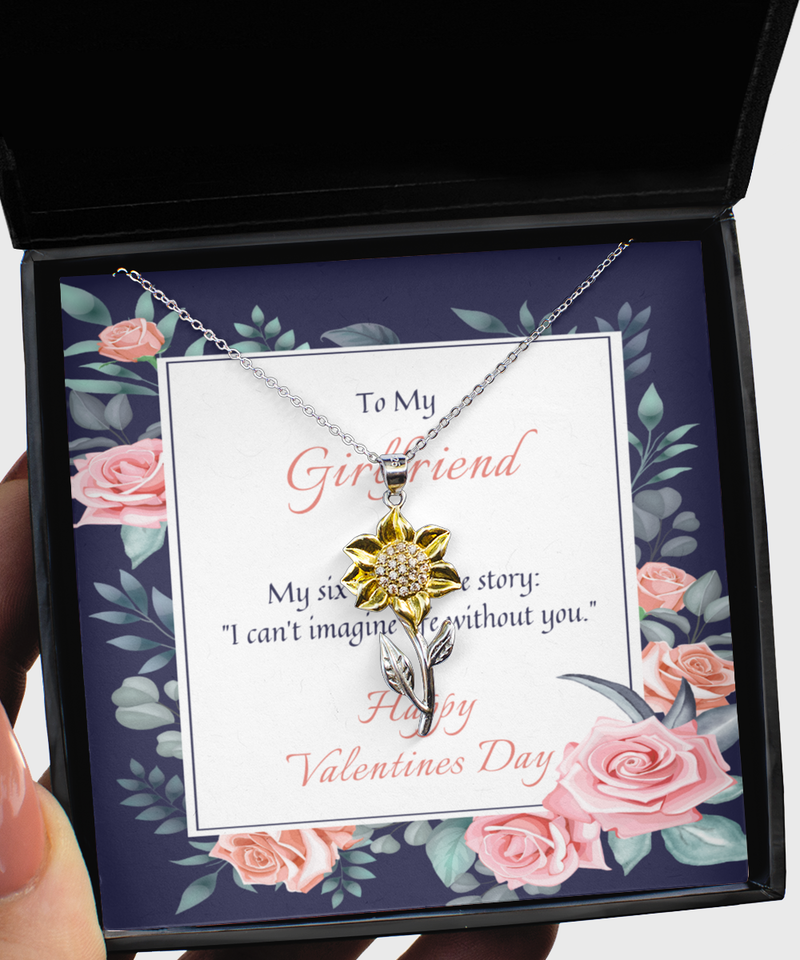 Sunflower Valentine's Day Necklace - For My Girlfriend
