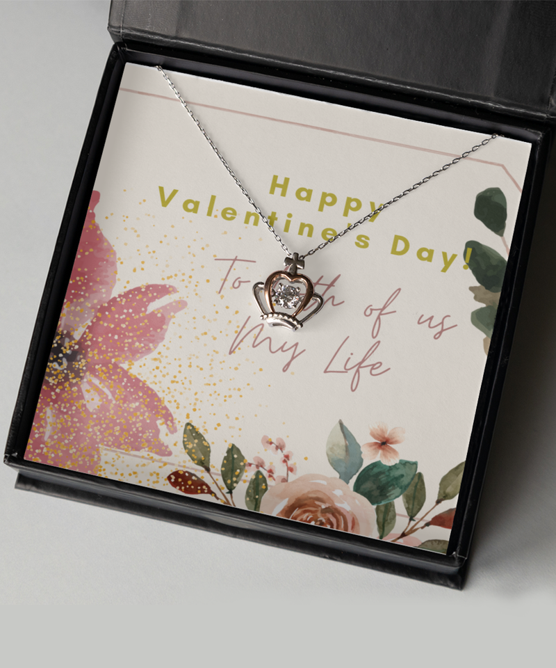 Happy Valentine's Day Crown Necklace