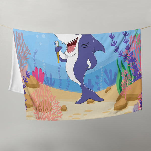 Sam The Shark Throw Blanket