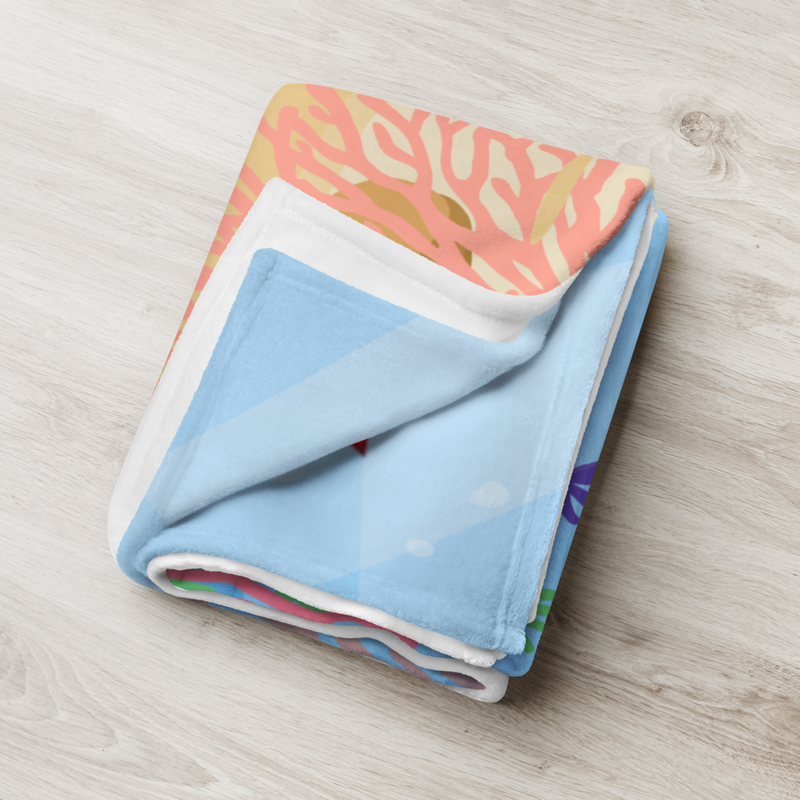 Sam The Shark Throw Blanket