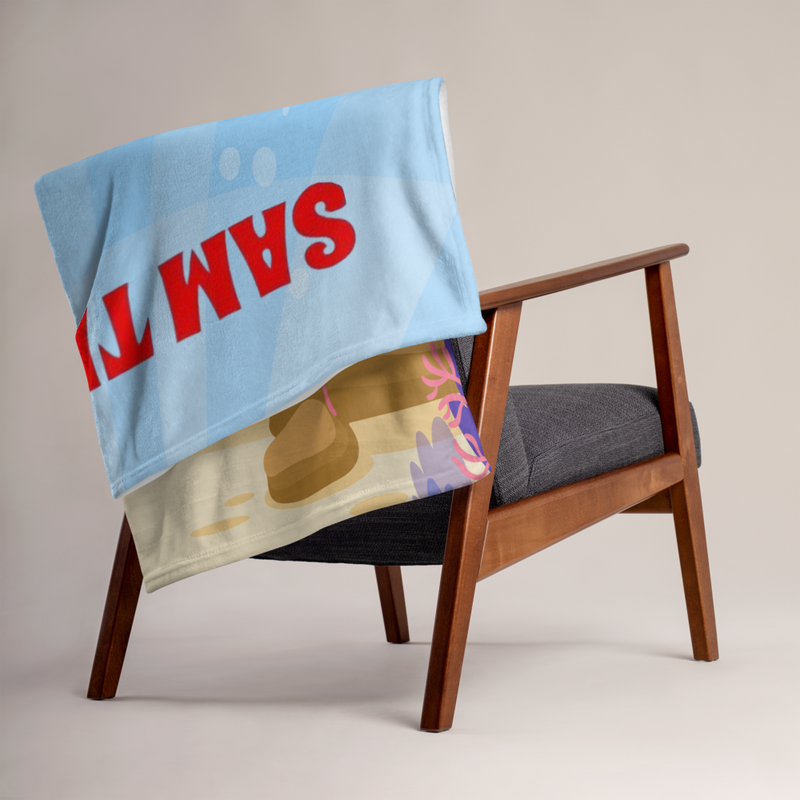 Sam The Shark Throw Blanket