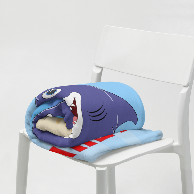Sam The Shark Throw Blanket
